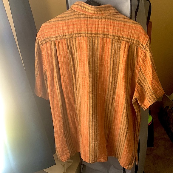 BDG Striped Camp Collar Shirt - Picture 2 of 2